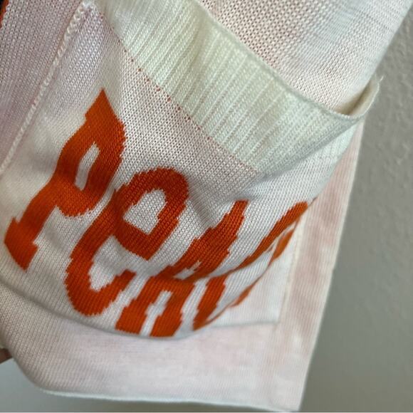 Jonathan Adler Reversible Peace Love Scarf with Hand Pockets - Picture 4 of 10